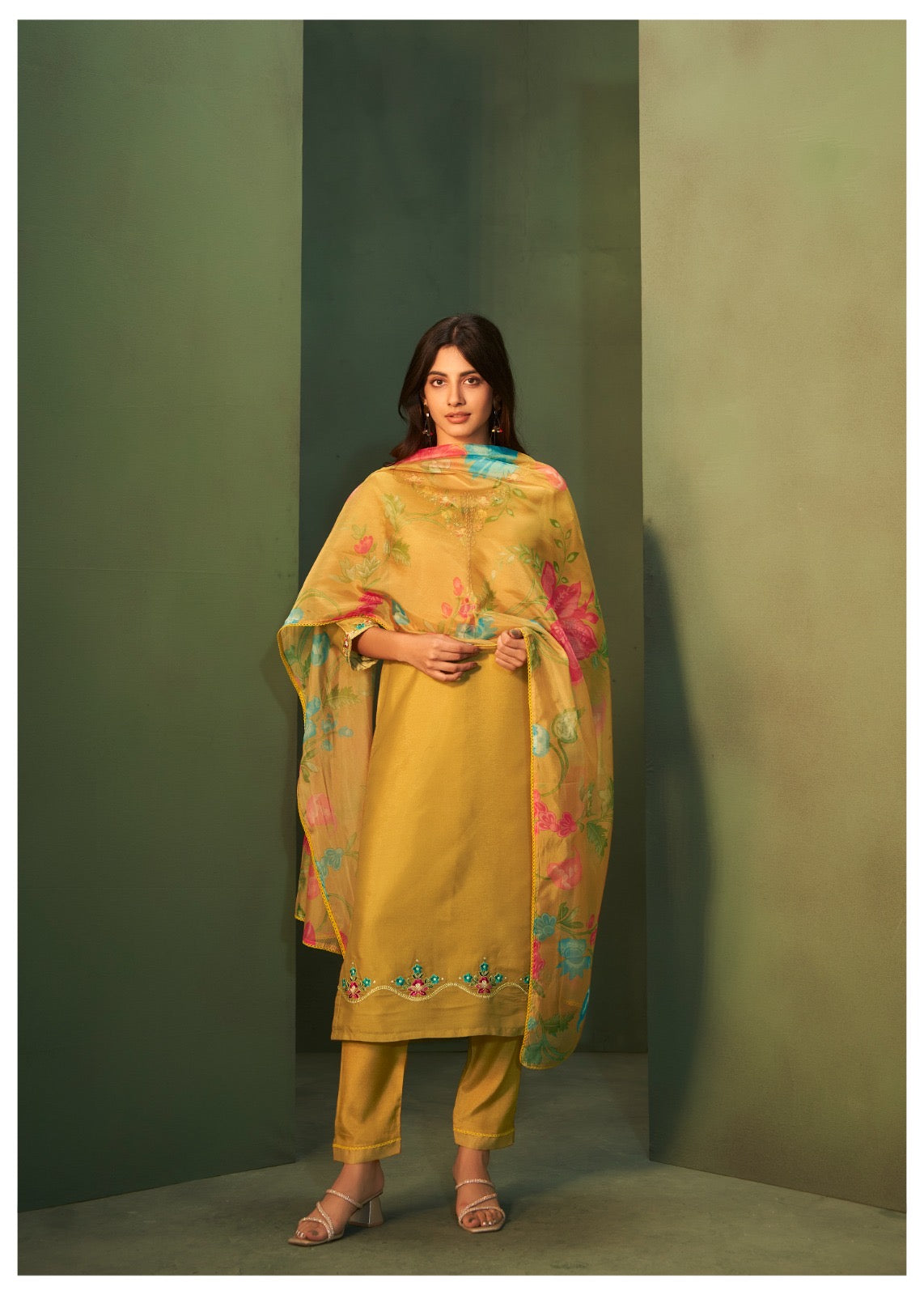 Mustard Yellow Traditional Ensemble