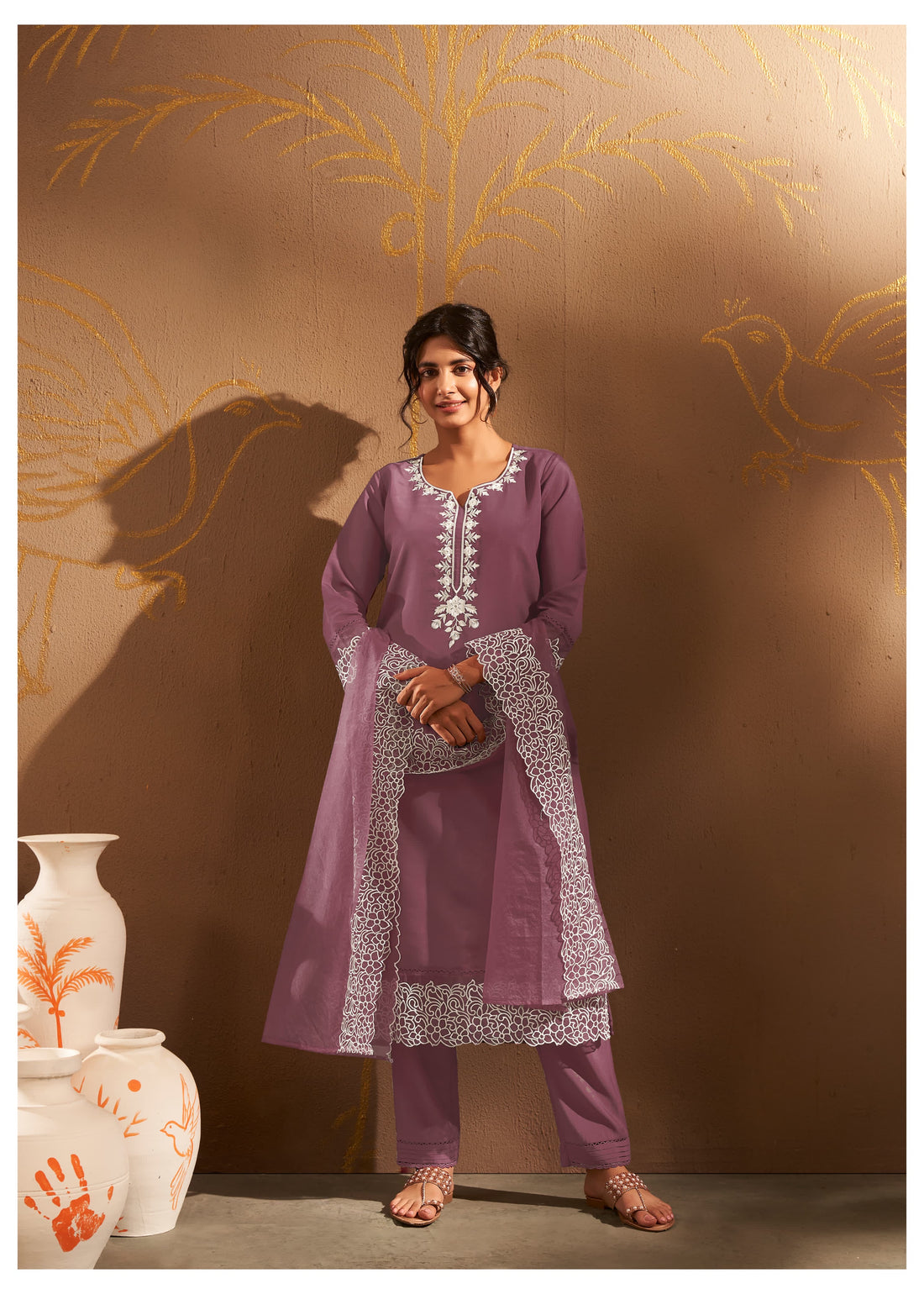 LAVENDER GRACE Elegant Traditional Ensemble