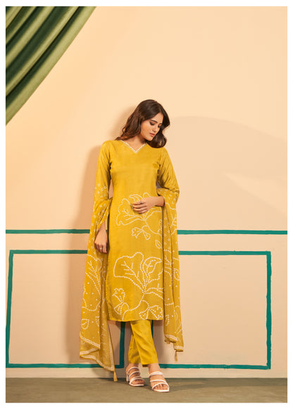 Mustard Yellow Traditional Ensemble