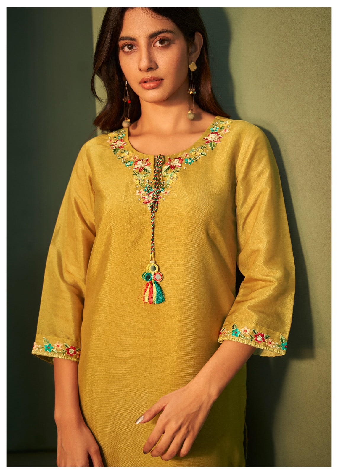 Mustard Yellow Traditional Ensemble