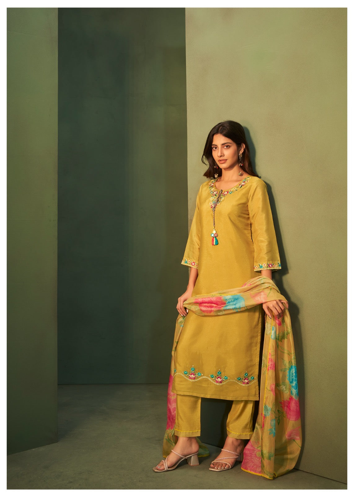 Mustard Yellow Traditional Ensemble